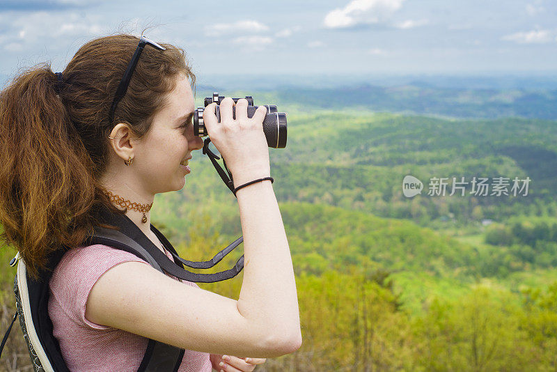 从Cherohala Skyway，田纳西州大烟山的风景